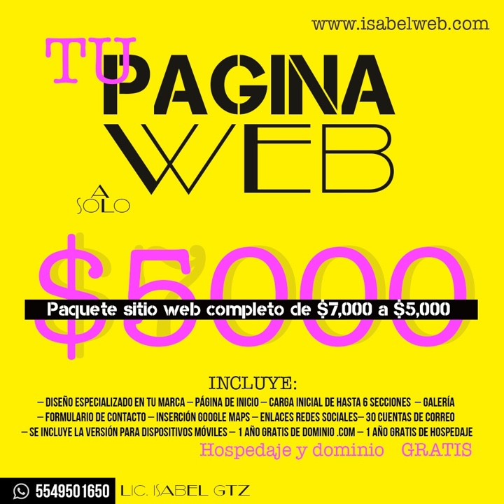 Paquete Sitio Web a 5000